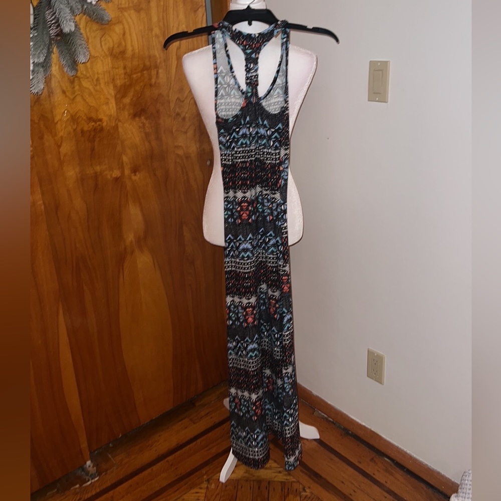 Aztec Print Pattern Adjustable Halter Stretchy Ma… - image 5